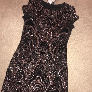 Glitter print dress size M